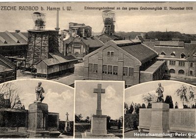 Hamm-Bockum-Hövel / Zeche Radbod mit Erinnerungsdenkmal