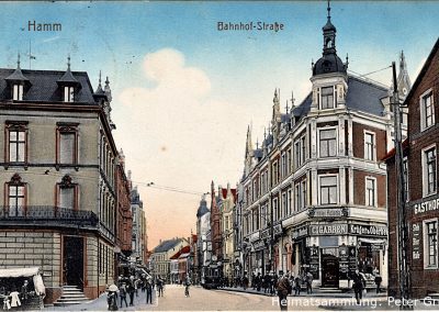 Hamm-Mitte / Bahnhofstraße / Rechts Gasthof zum König (1917)