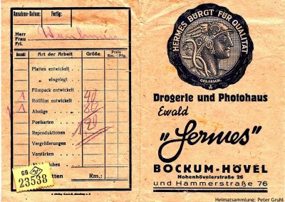 Bockum-Hövel - Drogerie Hermes - Abholschein für Fotoarbeiten