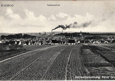 Radbod / Blick auf die Kolonie und Zeche / 1916 / Poststempel RADBOD